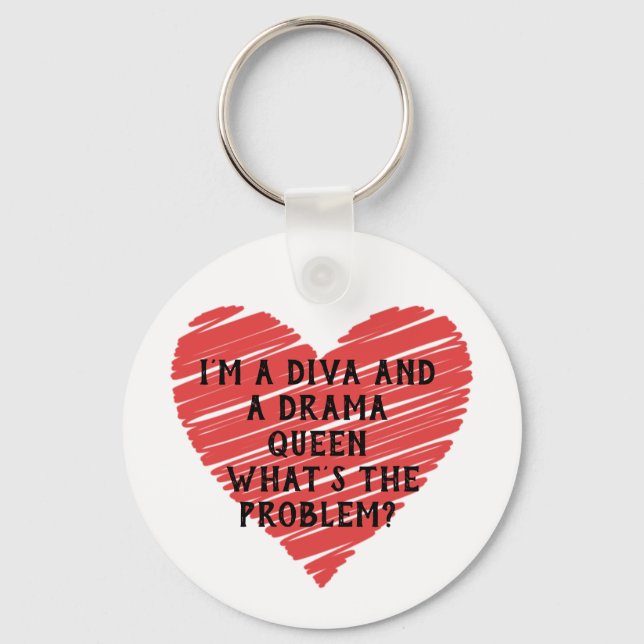 Chaveiro gráfico de romance do coração Red Happy namorados (Frente)