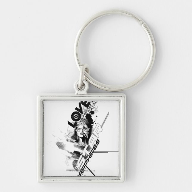 Chaveiro Gráfico de Sapphire Estrela 9 (Frente)