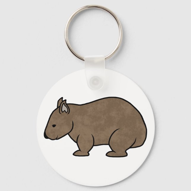 Chaveiro Gráfico de Wombat (Frente)