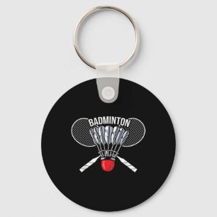 Chaveiro Gráficos de Badminton Jogador de Badminton Peteca