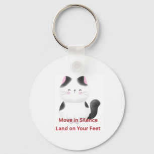 Chaveiro Gráficos de Gato Motivacional