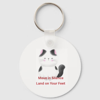 Chaveiro Gráficos de Gato Motivacional 