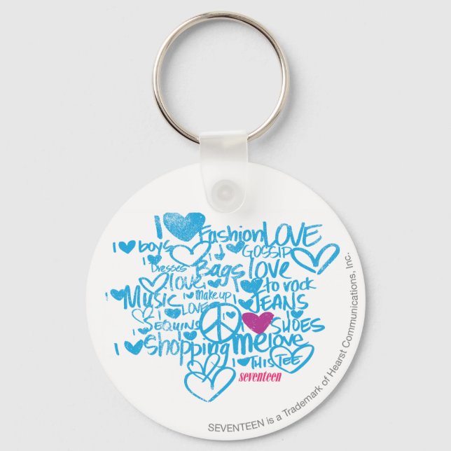 Chaveiro Grafite Roxo/Aqua (Frente)