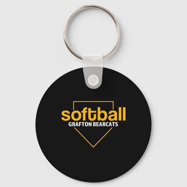 Chaveiro Grafton Bearcats Softll Placa Base  (Frente)