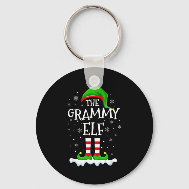 Chaveiro Grammy Elf Squad Xmas Family Matching Group Christ (Frente)