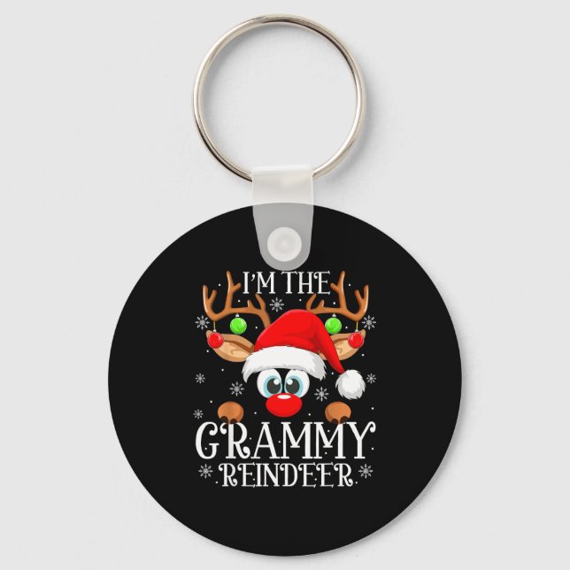 Chaveiro Grammy Reindeer Christmas Family Matching Group Fu (Frente)