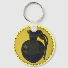 Chaveiro Granada em verde em amarelo