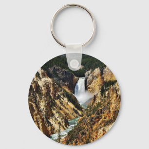 Chaveiro Grand Canyon do parque de Yellowstone que olha