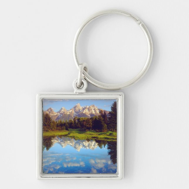 Chaveiro Grand Tetons refletidos no rio Snake (Frente)