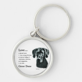 Chaveiro Grande Dane Love