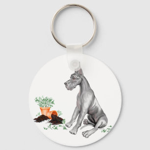 Chaveiro Grande Dane Naughn Preto