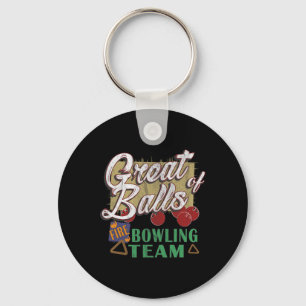 Chaveiro Grande Equipe de Boliche de Fogo Camisa de Pin Fun