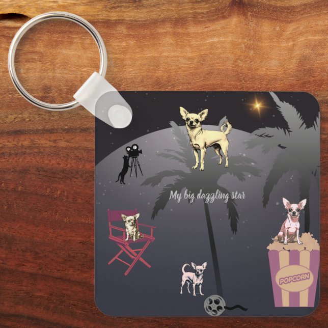 Chaveiro Grande Estrela Dazzling (Frente)