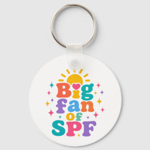 Chaveiro Grande fã de proteção solar SPF no verão