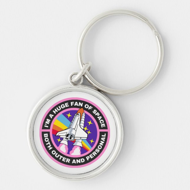 Chaveiro grande fã do espaço (Frente)