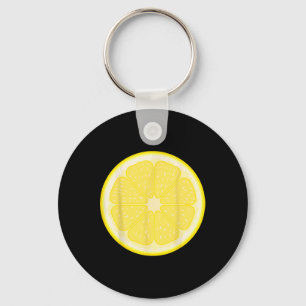 Chaveiro Grande Lemon Fatiado Fita Fácil Fruta no Halloween