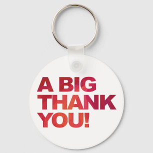 Chaveiro Grande Red Obrigado