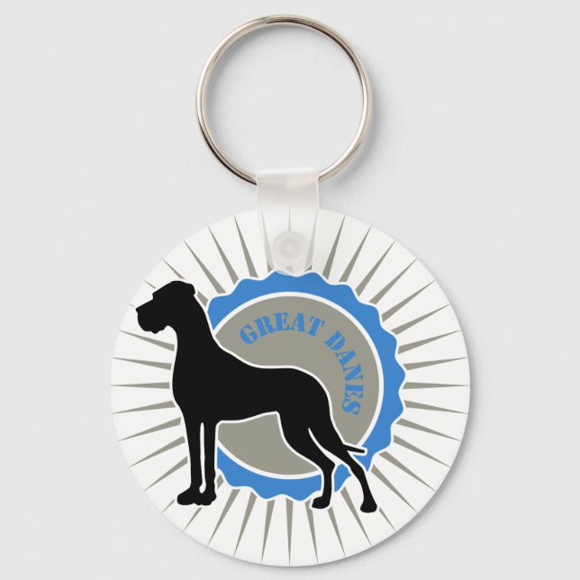 Chaveiro Grandes Dinamarqueses - Estrela, Dane (Frente)