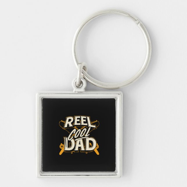Chaveiro Grandfather Quotes | Fishing Cool Dad (Frente)