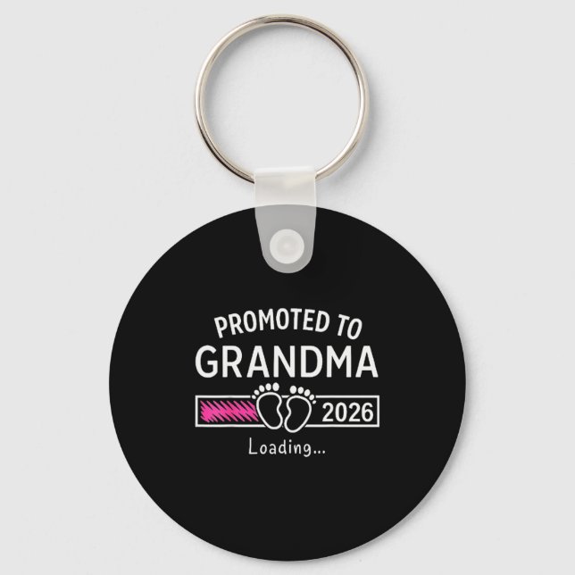 Chaveiro Grandma Est 2026 Promoted To Grandma New Grandma 2 (Frente)