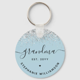 Chaveiro Grandma Est Glitter Confetti Custom Grandma Gifts