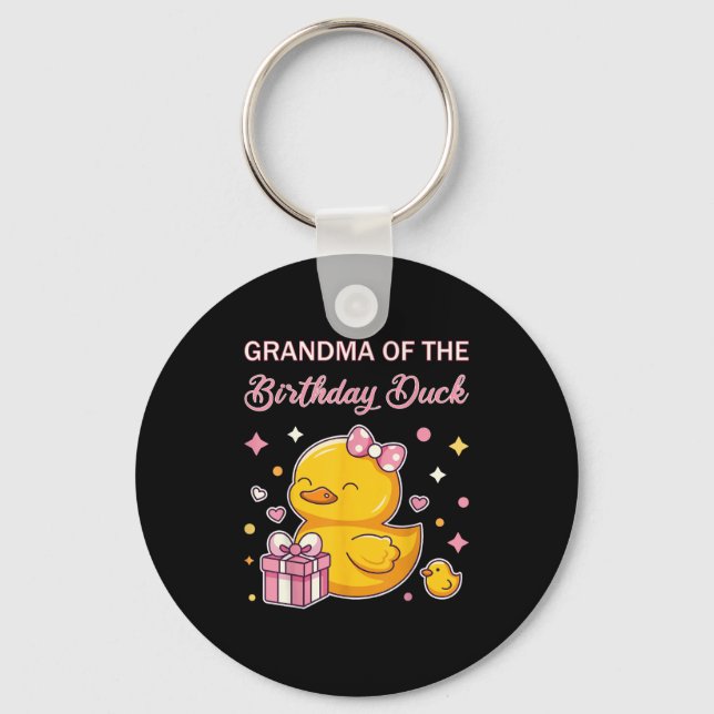 Chaveiro Grandma Of The Birthday Duck Christmas Anime Party (Frente)