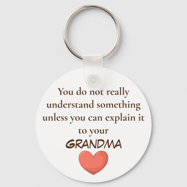 Chaveiro Grandma  You need to explain keychains (Frente)