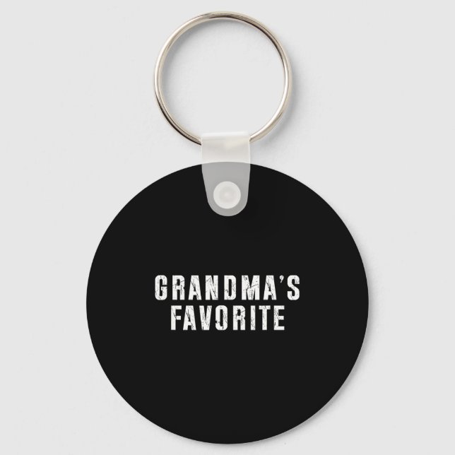 Chaveiro Grandma's Favorite Grandparent Granhild Funny Fami (Frente)