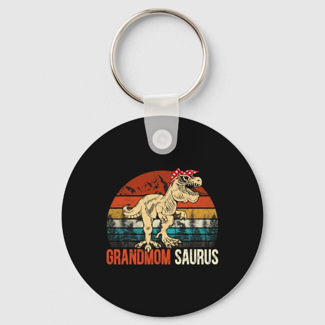 Chaveiro Grandmomsaurus T Rex Dinossauro Avó Saurus Matc (Frente)