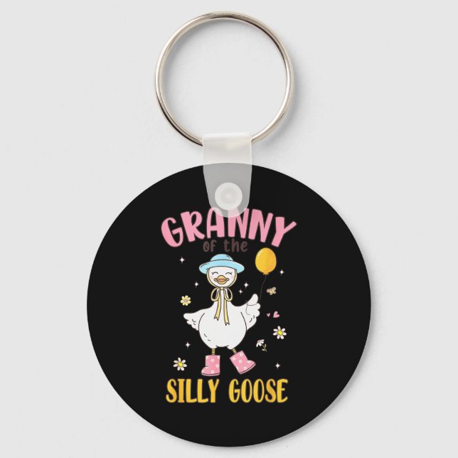 Chaveiro Granny Of The Silly Goose First Birthday Family Ma (Frente)