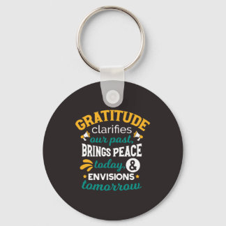 Chaveiro Gratidão Traz Paz Hoje – Fé Positiva