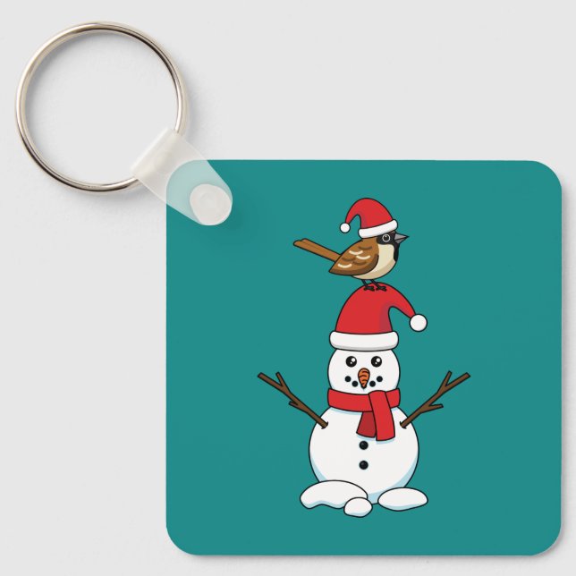 Chaveiro Grátis Sparrow em Snowman (Frente)
