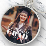 Chaveiro Gratos Formando Foto Personalizada de Script Simpl<br><div class="desc">Este design simples e moderno é composto por tipografia de serifa e adiciona uma foto personalizada.</div>