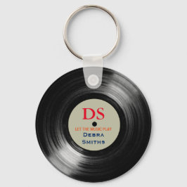 Chaveiro Gravação personalizada de vinil musical