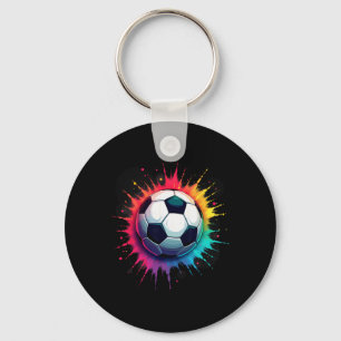 Chaveiro Gravata Colorida Tie Dye Futebol Ll _1