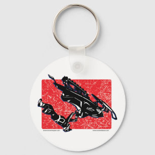 CHAVEIRO GRAVIDADE-SLED-EM-VERMELHO