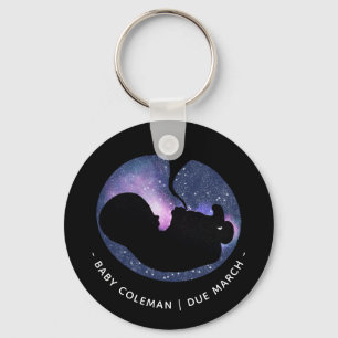 Chaveiro Gravidez Anúncio Estrelas Bebê Espiritual