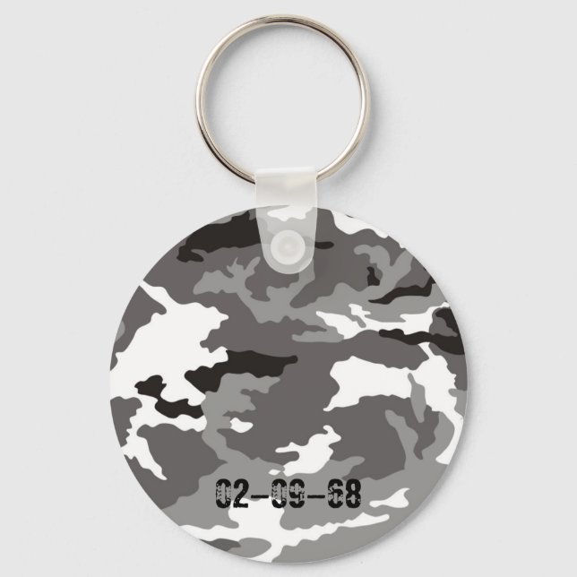 Chaveiro Gray camouflage pattern (Frente)