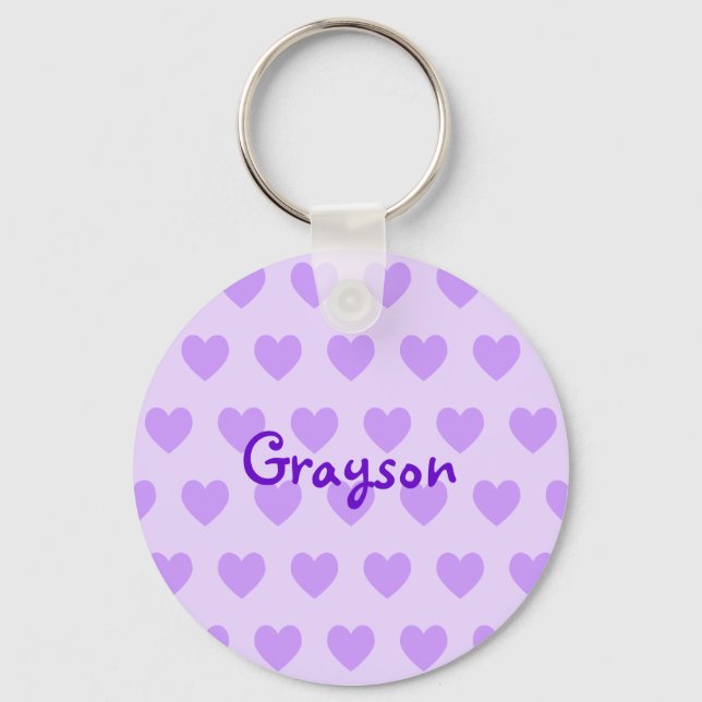 Chaveiro Grayson em Roxo (Frente)