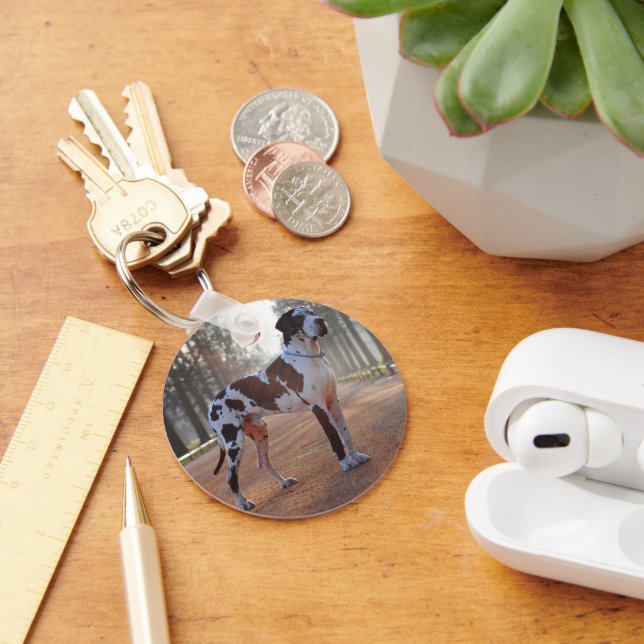 Chaveiro Great Dane Personalizado – Minimalista  (Mesa)