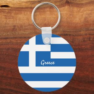 Chaveiro Grécia e bandeira grega, feriado/esporte