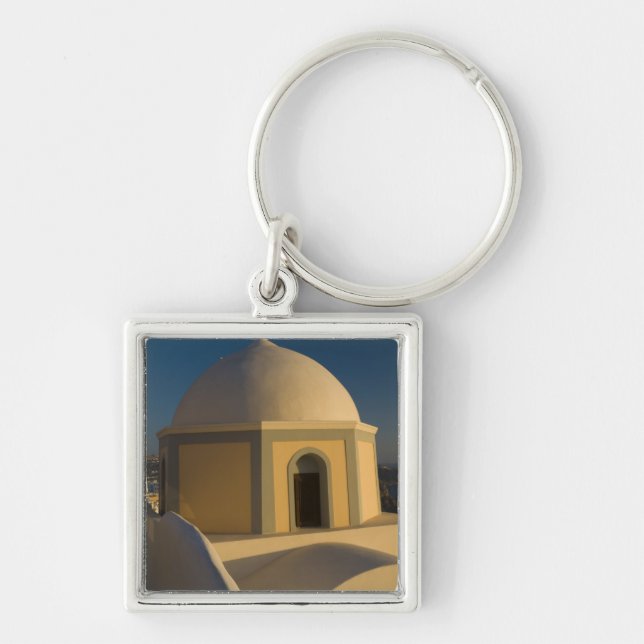 Chaveiro Grécia e Ilha Grega de Santorini cidade de 2 (Frente)