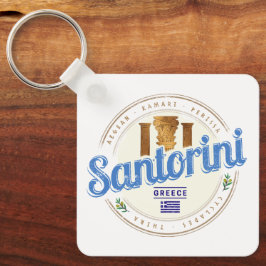 Chaveiro Grécia Santorini Vintage Ilha das Cíclades Egeu