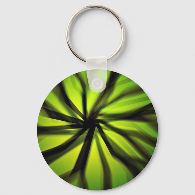 Chaveiro Green Blurred motion pattern (Frente)