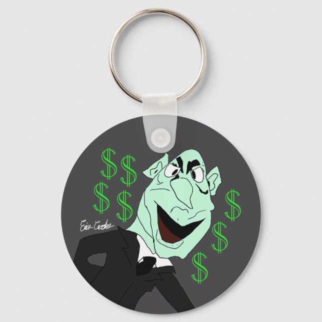 Chaveiro Green business executive puppet (Frente)