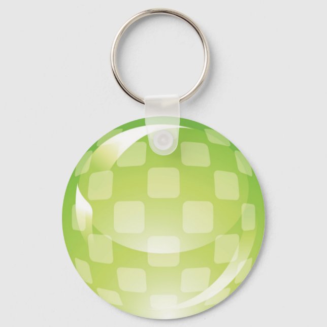 Chaveiro Green Chequered Sphere (Frente)