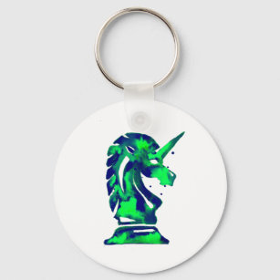Chaveiro Green Chess Knight Unicorn