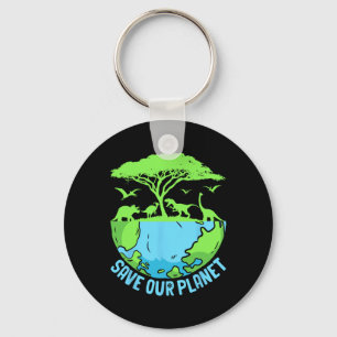 Chaveiro Green Save Our Planet Environmental Earth Day Boys