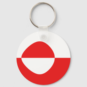 Chaveiro Greenland Fisheye Flag Keychain