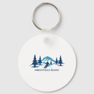Chaveiro Greenville Maine Ski Resort Skiier _1
